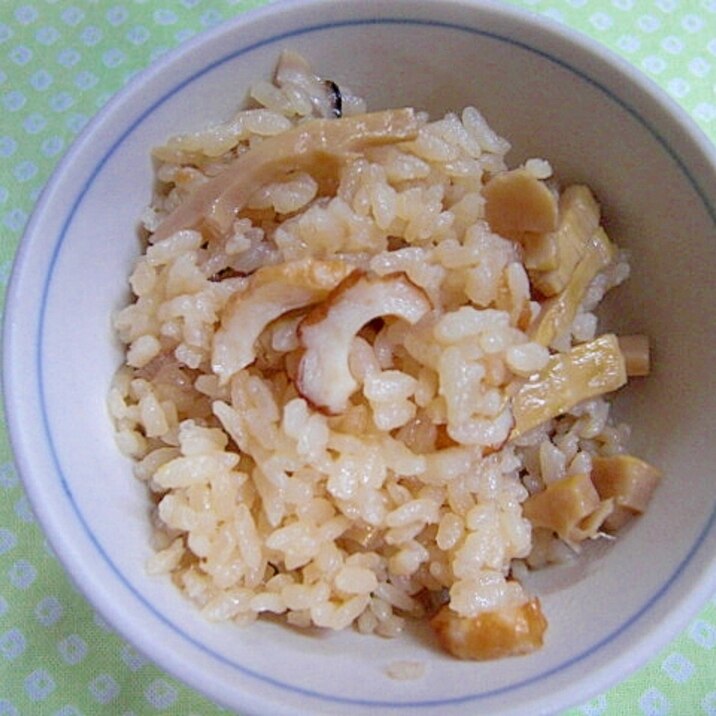 破竹とちくわ炊き込みご飯